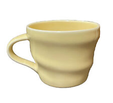 STARBUCKS 2014 Butter Yellow Swirl Coffee/Tea Mug 12 oz picture
