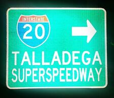 TALLADEGA SUPERSPEEDWAY Interstate 20 road sign, 30