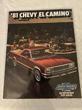Vintage Original 1981 Chevrolet EL CAMINO Sales Brochure Chevy Automobile picture
