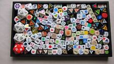 Large Lot of Used Dice With Symbols or Letters  GC picture
