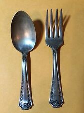  Vintage Antique E.P.N.S. Childs Fork & Spoon picture