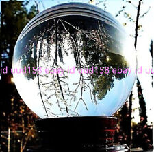 Asian Rare Natural Quartz Clear Magic Crystal Healing Ball Sphere 60mm+Stand picture