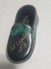 Vintage St. Stephen New Brunswick Canada Glazed Pottery Slipper picture