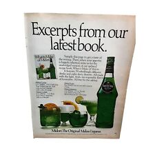 1981 Midori Original Melon Liqueur Green Bottle Original Magazine Ad Vintage picture