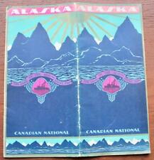 CANADIAN NATIONAL LINE ALASKA VOYAGES ART DECO BROCHURE C-1920'S/30'S picture
