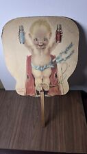 Vintage Thermos Advertising Hand Fan 1910-1920's  Rare picture