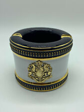 Opulent Hand Made Italy Florentine Ashtray C. Florentine Blue White Gold MINT picture