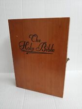 VTG Holy Bible Remembrance Edition Wood Box ONLY Our Deepest Sympathy  picture