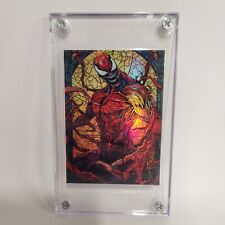 Marvel Carnage Stained Glass Refractor 1/1 Robert Camacho AUTO Original Art 💎💎 picture