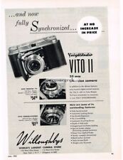 1953 Voigtlander Vito II 35mm Folding Camera Vintage Print Ad  picture