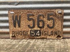 1953 1954 Rhode Island License Plate Vintage Metal License Plate Auto Tag picture