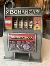 Rare Vintage Bonanza Toy Slot Machine Style Coin Bank Money Bank  picture