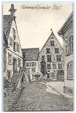 c1910 View of Buildings in Ammerschwihr Haut-Rhin France Antique Postcard picture