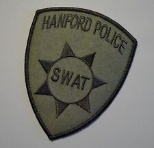 Hanford California Police SWAT Subdued OD Patch ++ Mint Kings County CA picture