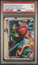2010 Pokemon TCG PSA 7 Top Rayquaza & Deoxys Legend 89/90 HGSS Undaunted picture