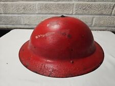 Genuine WW1 Manufacture British Brodie Helmet. Red. No Lining picture