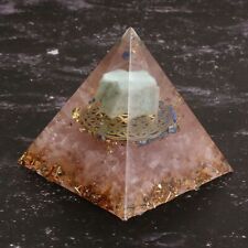 Healing Crystal Amazonite Gem Stone Orgone Pyramids Amulet Energy Decoration 1Pc picture