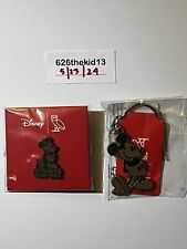 Disney x OVO Mickey Mouse Pin set of 2 Keychain Octobers very own black and gold picture