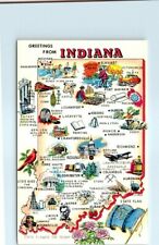 Postcard - The Hoosier State - Greetings From Indiana picture