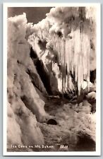 Ice Cave on Mt. Baker - RPPC Real Photo Postcard picture