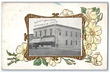 c1910's Wells Building Stores Scene Street Germania Iowa IA Antique Postcard picture