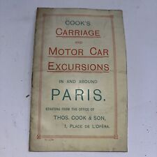 Antique Cook’s Carriage and Motor Car Excursions in Around Paris France picture