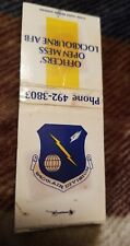 Lockbourne Air Force Base Matchbook Cover 840th Air Division Officers Mess Ohio picture
