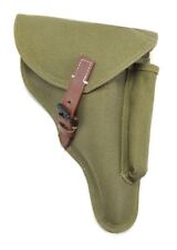 German WW2 P08 Luger Holster Field Green Marked Otto Graf Leipzig 1942 picture