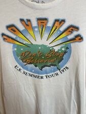 Chaser Journey Tee Large White 100 Cotton Don't Stop Believin' 1978 Tour Repro picture