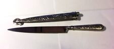Vintage Xoni Gaucho Ornate Boot Knife from Argentina Beautiful Silver picture