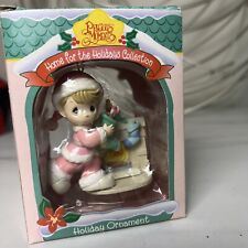 VINTAGE Precious Moments Ornament Home For The Holidays Collection Christmas picture