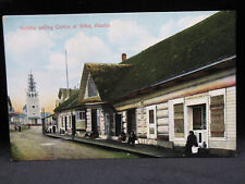 Indians Selling Curios at Sitka Alaska Postcard UNPOSTED  (0021) picture