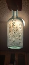 antique F. Brown's  Ess Of Jamaican GINGER bottle picture
