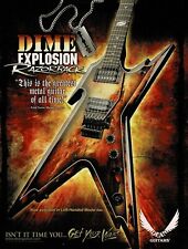 DIMEBAG DARRELL - DEAN GUITARS - DIME EXPLOSION RAZORBACK - Print Ad picture