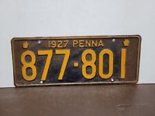 1927 Pennsylvania License Plate Tag picture