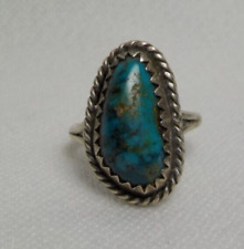 VINTAGE NAVAJO STERLING SILVER TURQUOIS RING SOUTHWEST picture