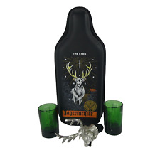 New Jagermeister Bottle Insulated Zipper Hard Case Pourer Spout & Shots Glasses picture