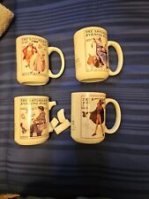 Set Of 4 Norman Rockwell Mugs picture