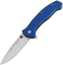 Maserin Sport Liner Folding Knife 440 Steel Blade Blue G10 Handle - 46005G10B picture