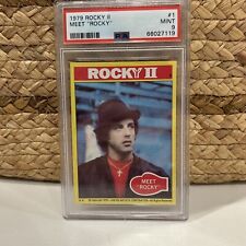 1979 TOPPS ROCKY II MEET ROCKY SLYVESTER STALLONE #1 PSA 9 Rare LOW POP  picture