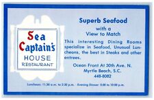 Sea Captain's House Restaurant Myrtle Beach South Carolina SC Vintage Postcard picture
