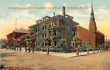 Wheeling West Virginia~Cathedral High School~Parsonage~Catholic Church~c1910 picture