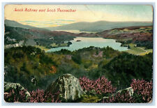c1910 Loch Achray and Loch Vennachar Scotland Posted Antique Postcard picture
