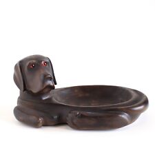 Black Brown Labrador Retriever Statue Bowl Key Change Holder Bridger Trading Co picture