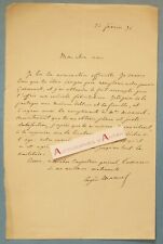 ● L.A.S 1876 Eugène MANUAL poet teacher & politician Garsonnet Deltour letter picture