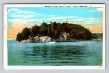 Lake Champlain Quebec- Canada, Marble Island, Malletts Bay, Vintage Postcard picture