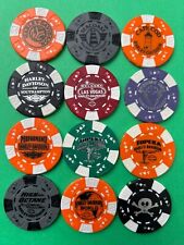 Lot of 12 Harley Davidson Regular (A/K/Q/J) Poker Chips (No Duplicates) picture