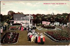 View of Ingersoll Park Gardens Des Moines IA Vintage Postcard C27 picture