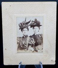 Small 3x3.5 Antique Cabinet Photograph High Fashion Beautiful Women picture