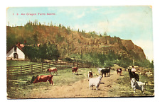 Old postcard AN OREGON FARM SCENE, 1907 picture